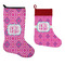 Colorful Trellis Stockings - Side by Side compare