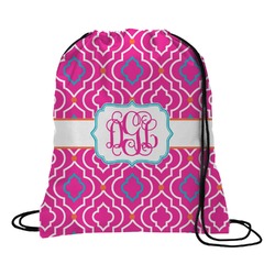 Colorful Trellis Drawstring Backpack (Personalized)