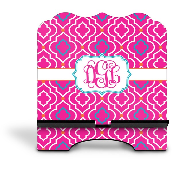 Colorful Trellis Stylized Tablet Stand - Front without iPad