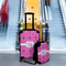 Colorful Trellis Suitcase Set 4 - IN CONTEXT