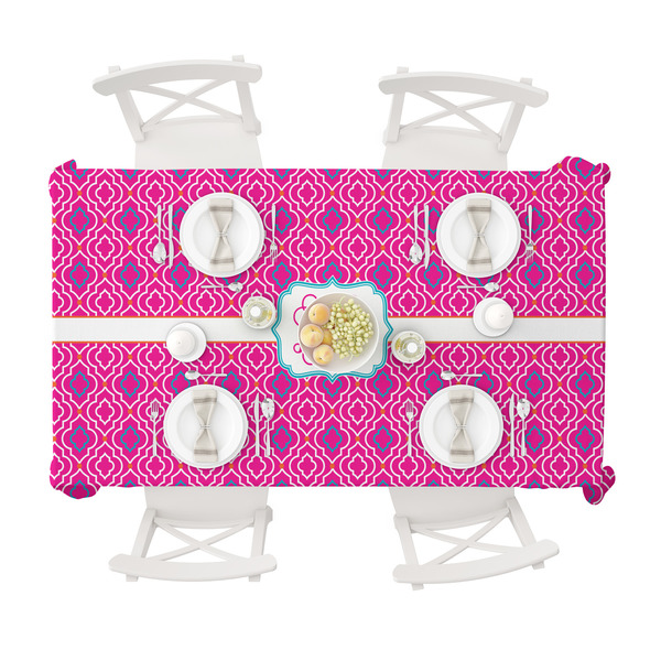 Colorful Trellis Tablecloths (58"x102") - TOP VIEW