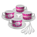 Colorful Trellis Tea Cup - Set of 4 (Personalized)