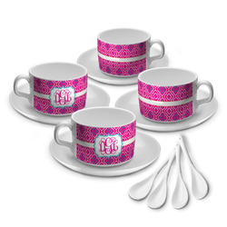 Colorful Trellis Tea Cup - Set of 4 (Personalized)