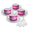 Colorful Trellis Tea Cup - Set of 4