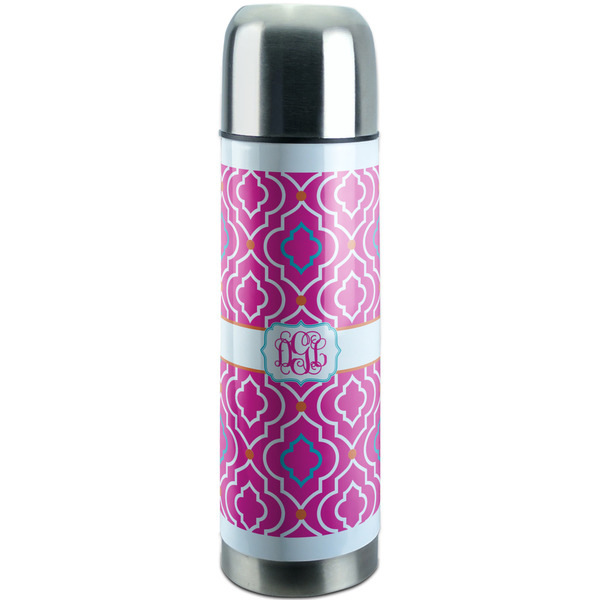 Custom Colorful Trellis Stainless Steel Thermos (Personalized)