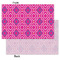 Colorful Trellis Tissue Paper - Heavyweight - Small - Front & Back