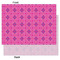 Colorful Trellis Tissue Paper - Lightweight - Large - Front & Back