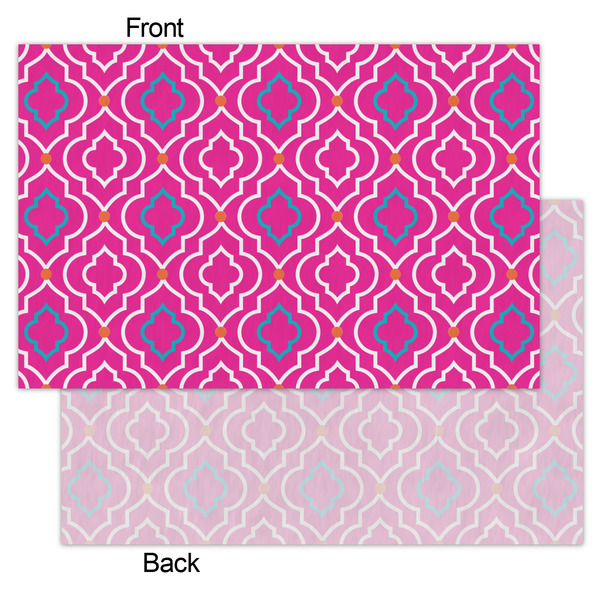 Colorful Trellis Tissue Paper - Lightweight - Small - Front & Back