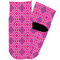 Colorful Trellis Toddler Ankle Socks - Single Pair - Front and Back