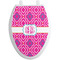 Colorful Trellis Toilet Seat Decal - Elongated (Personalized)