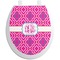 Colorful Trellis Toilet Seat Decal (Personalized)
