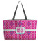 Colorful Trellis Beach Totes Bag - w/ Black Handles (Personalized)
