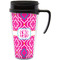 Colorful Trellis Acrylic Travel Mug with Handle (Personalized)