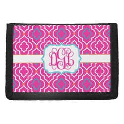 Colorful Trellis Trifold Wallet (Personalized)