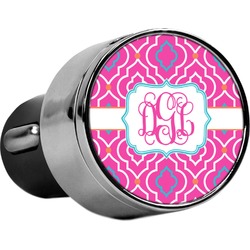 Colorful Trellis USB Car Charger (Personalized)