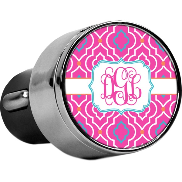 Custom Colorful Trellis USB Car Charger (Personalized)