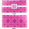 Colorful Trellis Vinyl Check Book Cover - Front and Back