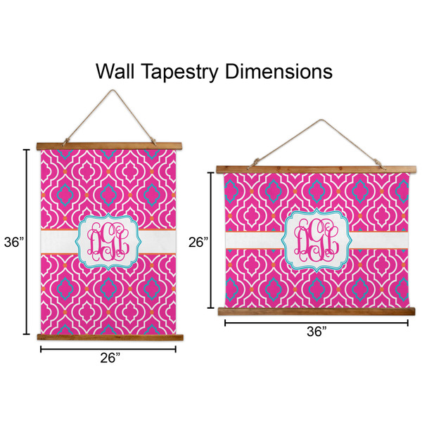 Colorful Trellis Wall Hanging Tapestries - Parent/Sizing