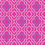 Colorful Trellis Wallpaper & Surface Covering (Water Activated 24"x 24" Sample)