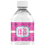 Colorful Trellis Water Bottle Labels - Custom Sized (Personalized)