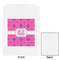 Colorful Trellis White Treat Bag - Front & Back View