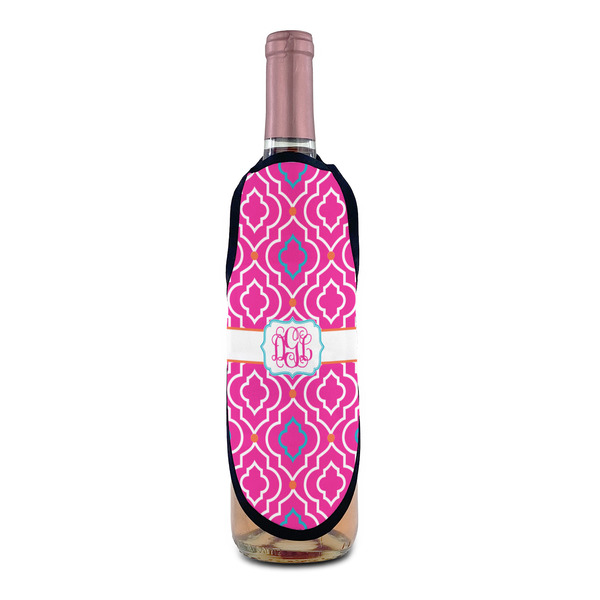 Colorful Trellis Wine Bottle Apron - IN CONTEXT