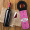 Colorful Trellis Wine Tote Bag - FLATLAY