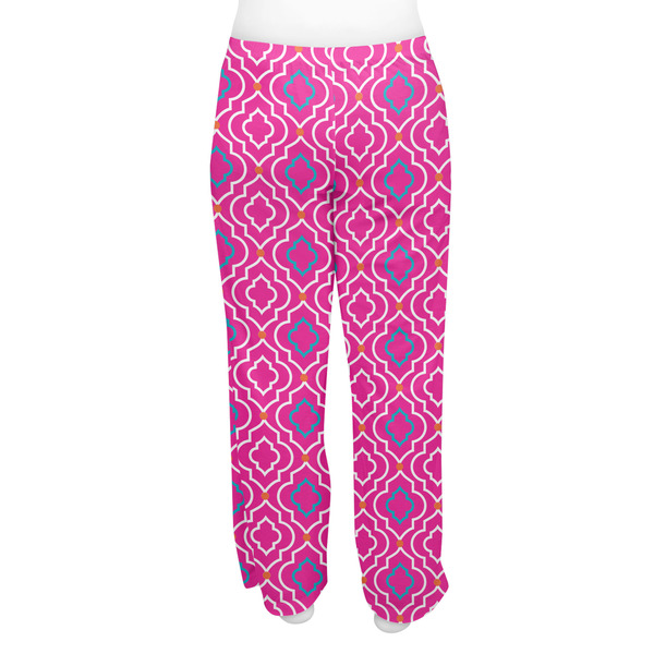Colorful Trellis Women's Pj on model - Back