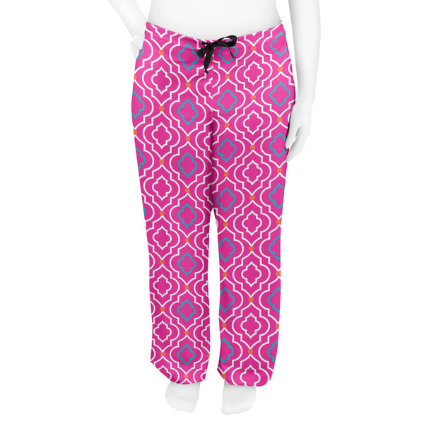 Colorful Trellis Women's Pj on model - Front