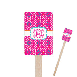 Colorful Trellis 6.25" Rectangle Wooden Stir Sticks - Single Sided (Personalized)