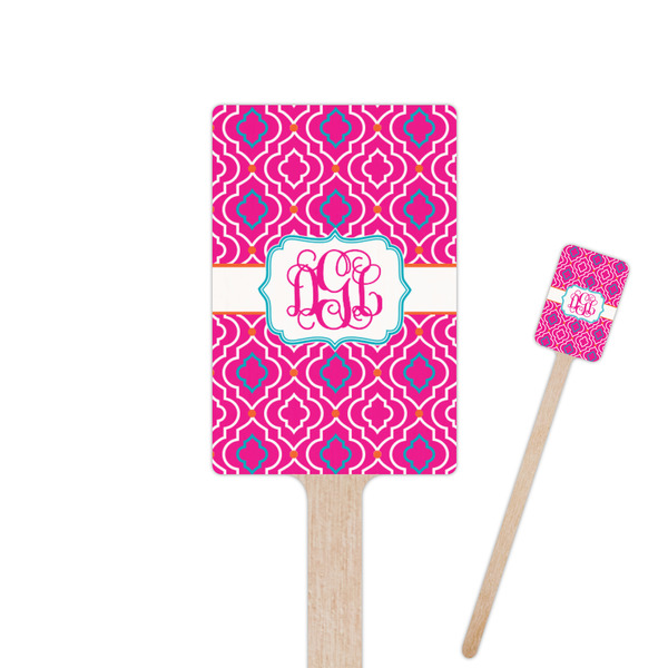 Custom Colorful Trellis Rectangle Wooden Stir Sticks (Personalized)
