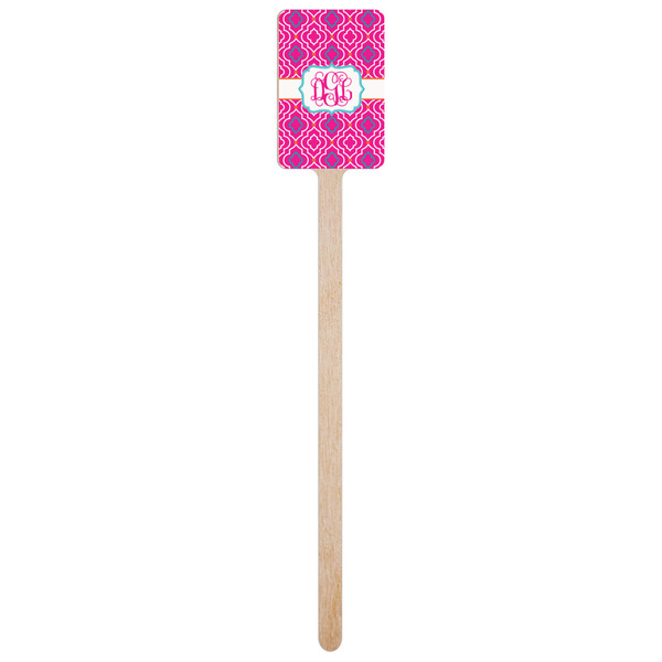Colorful Trellis Wooden 6.25" Stir Stick - Rectangular - Single Stick