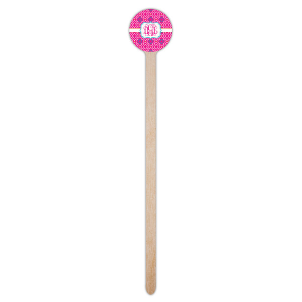 Colorful Trellis Wooden 7.5" Stir Stick - Round - Single Stick