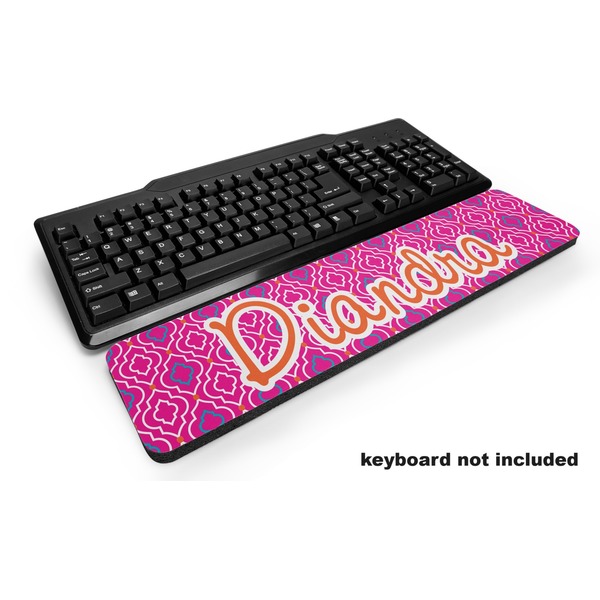 Custom Colorful Trellis Keyboard Wrist Rest (Personalized)