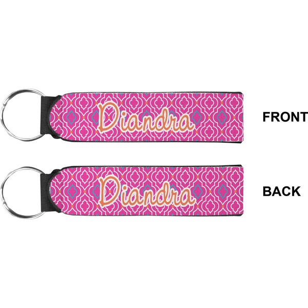 Colorful Trellis  Wristlet (Front + Back)