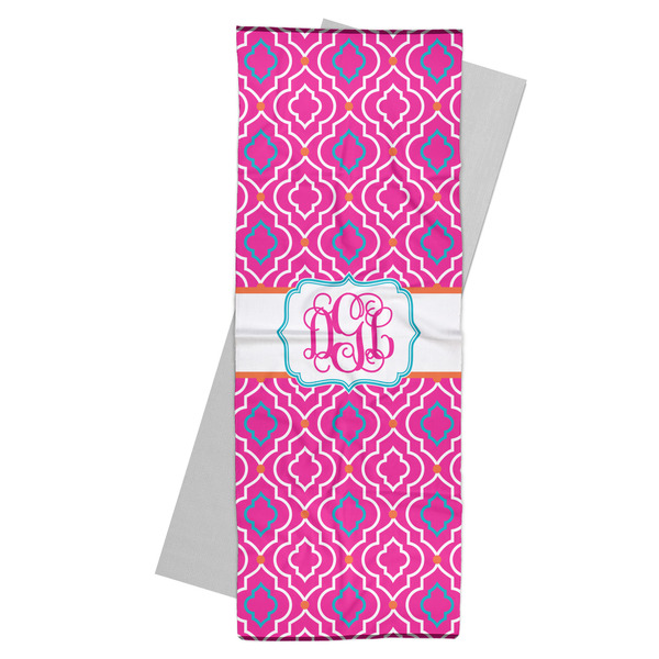 Custom Colorful Trellis Yoga Mat Towel (Personalized)