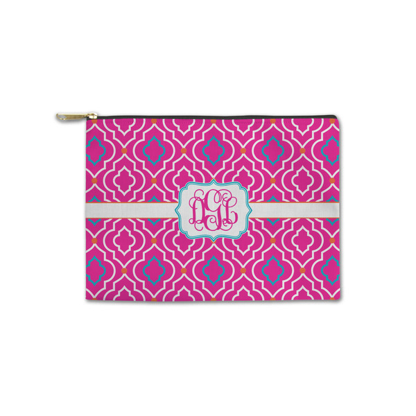 Custom Colorful Trellis Zipper Pouch - Small - 8.5"x6" (Personalized)