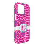 Colorful Trellis iPhone Case - Plastic - iPhone 13 Pro Max (Personalized)