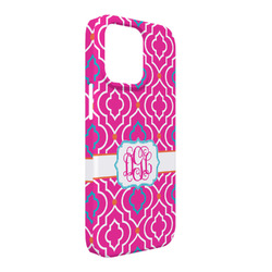 Colorful Trellis iPhone Case - Plastic - iPhone 13 Pro Max (Personalized)