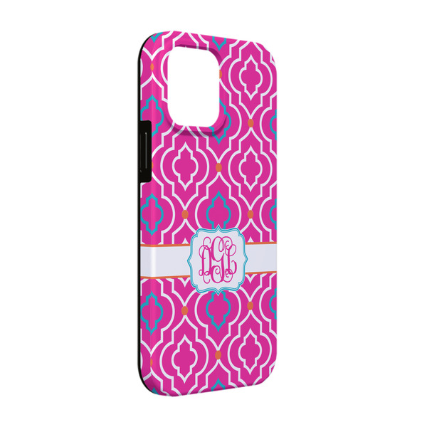 Custom Colorful Trellis iPhone Case - Rubber Lined - iPhone 13 Pro (Personalized)