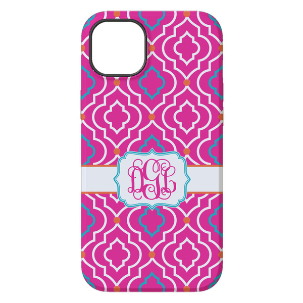 Colorful Trellis iPhone 14 Plus Tough Case - Back