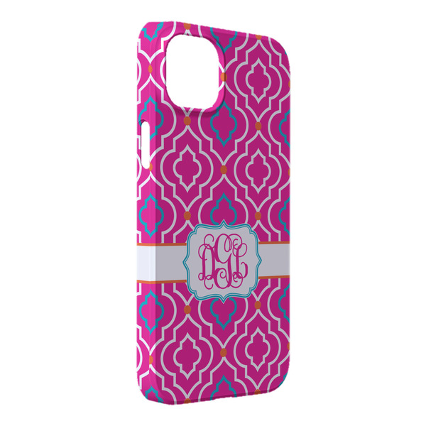 Custom Colorful Trellis iPhone Case - Plastic - iPhone 14 Pro Max (Personalized)