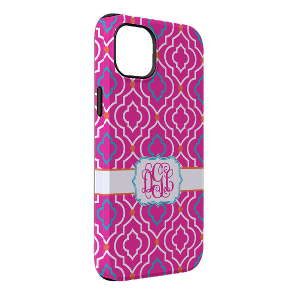 Custom Colorful Trellis iPhone Case - Rubber Lined - iPhone 14 Pro Max (Personalized)