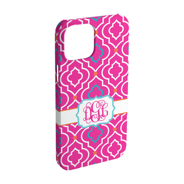 Custom Colorful Trellis iPhone Case - Plastic - iPhone 15 (Personalized)