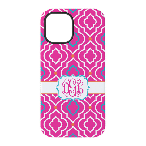 Colorful Trellis iPhone 15 Tough Case - Back