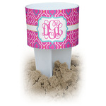 Colorful Trellis White Beach Spiker Drink Holder (Personalized)