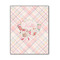 Modern Plaid & Floral 11x14 Wood Print - Front View