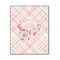 Modern Plaid & Floral Wood Print - 11x14 (Personalized)