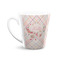 Modern Plaid & Floral 12 Oz Latte Mug - Front