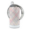 Modern Plaid & Floral 12 oz Stainless Steel Sippy Cups - FULL (back angle)